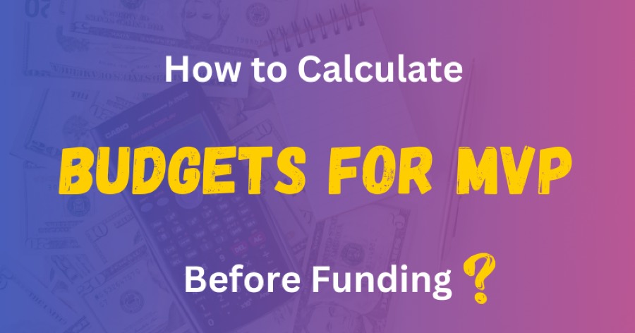 How to calculate budgets for MVP before funding in 2024