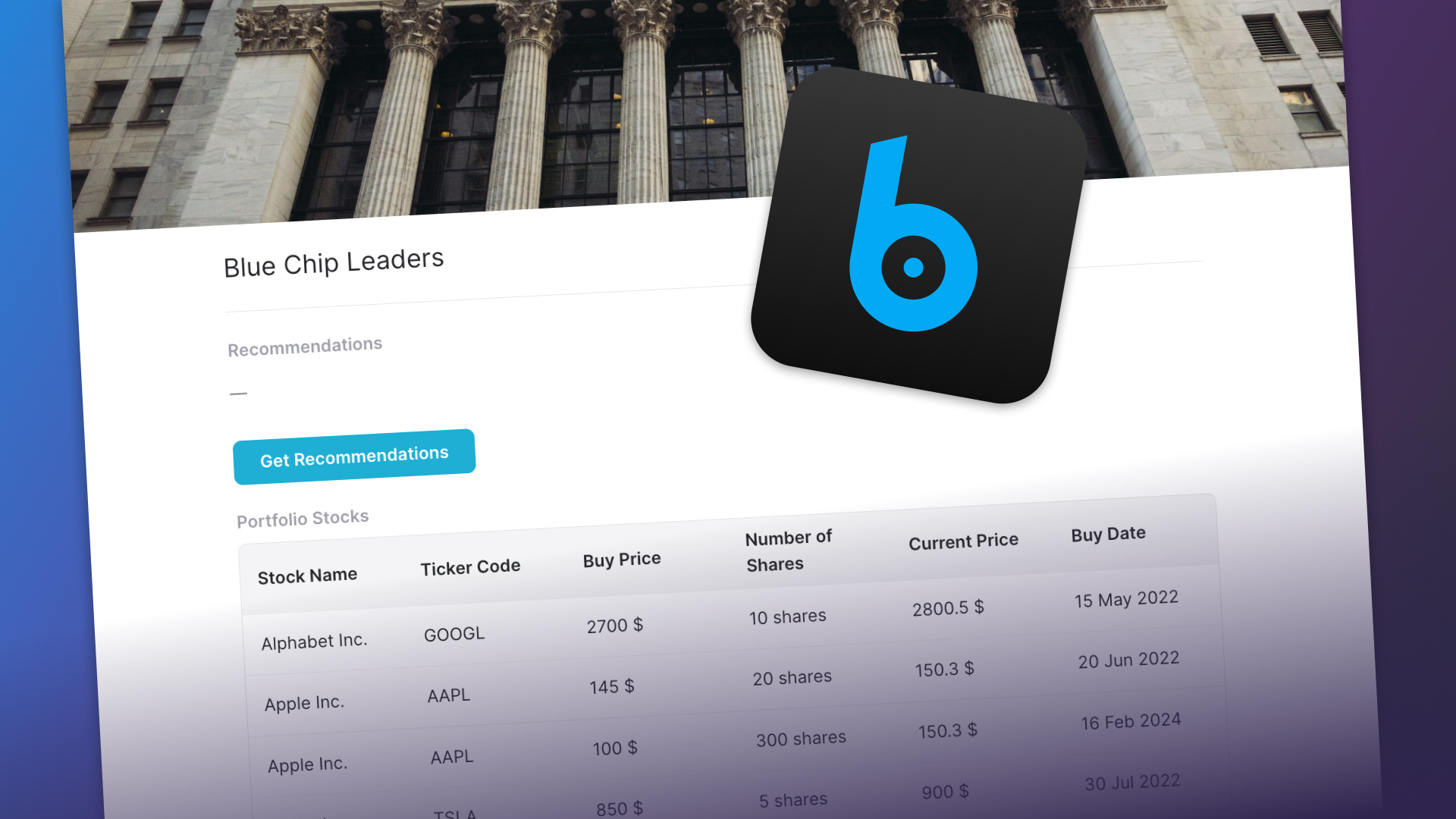 Your AI-Powered Stock Portfolio App: A No-Code Journey